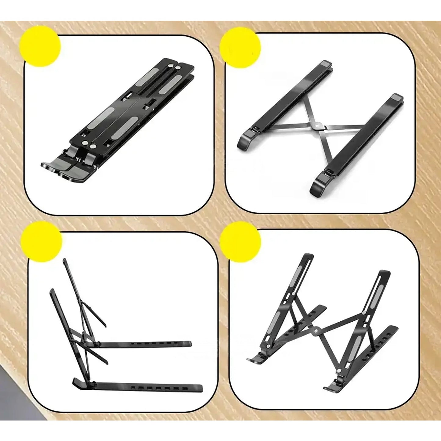 Portable Adjustable Laptop Stand Desktop Tray
