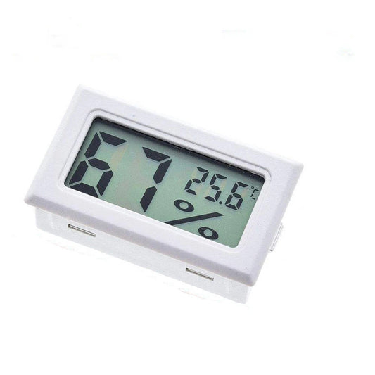 White Mini LCD Thermometer Hygrometer Indoor Temperature Humidity Gauge Hygrometer Indoor Temperature Humidity Gauge