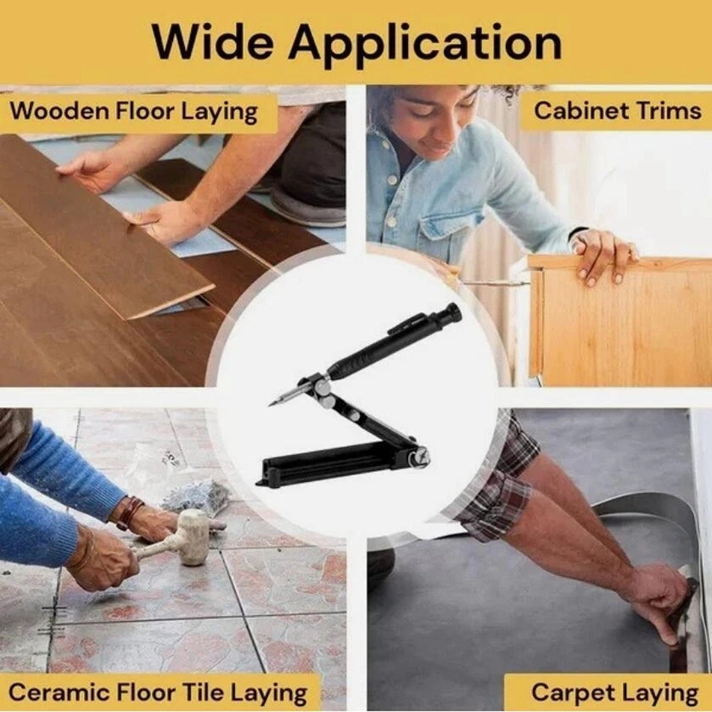 Multifunction Scribing Ruler for Woodworking and Construction