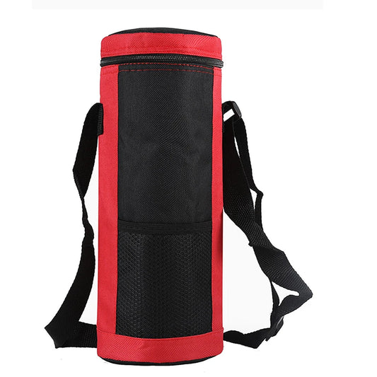 Red Portable Wine Tote with Thermal Insulation