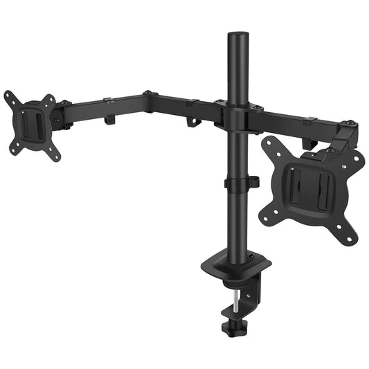 Dual Monitor Desk Mount with Adjustable Arms