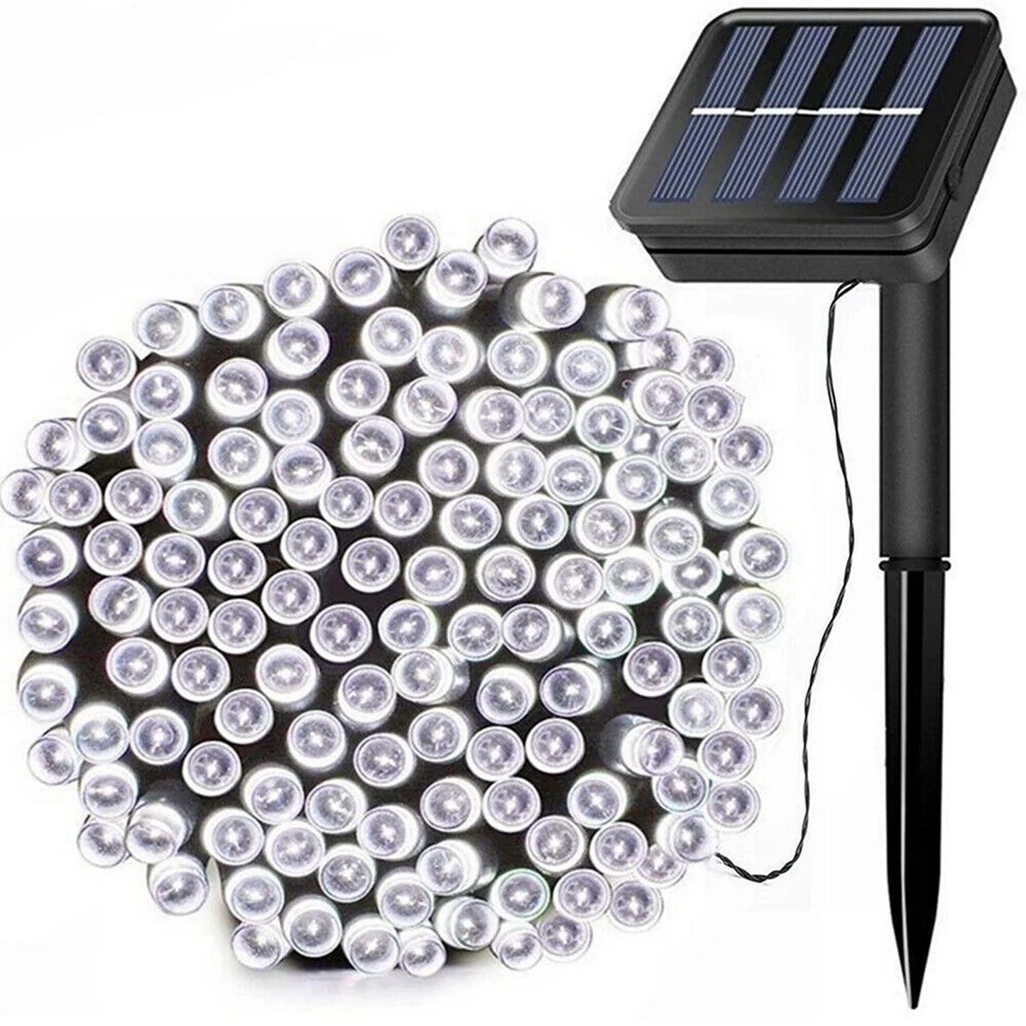 Cool White Solar Fairy String Lights 100 200 500 LED Outdoor Garden Decoration