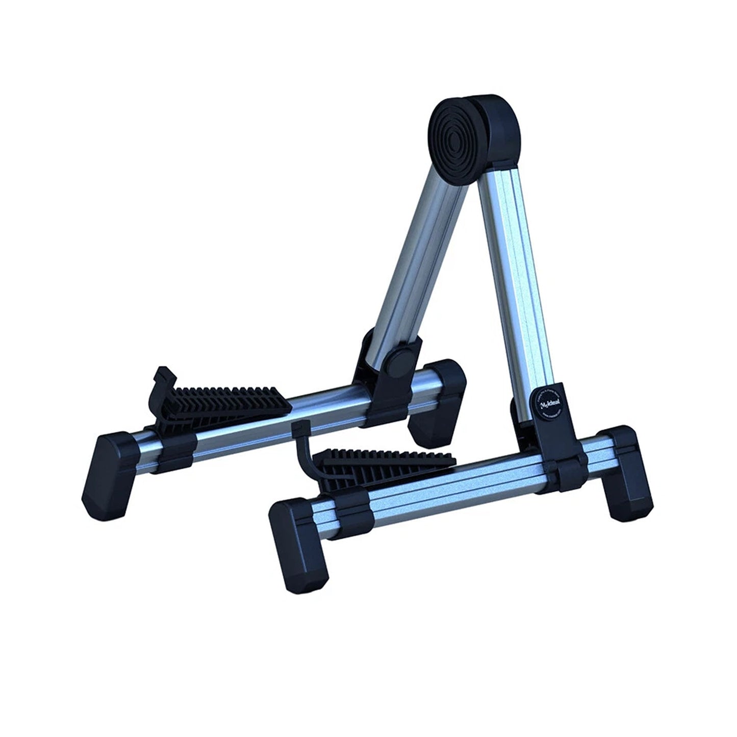 Metallic Blue Folding Guitar Floor Stand for Electric Acoustic and Bass