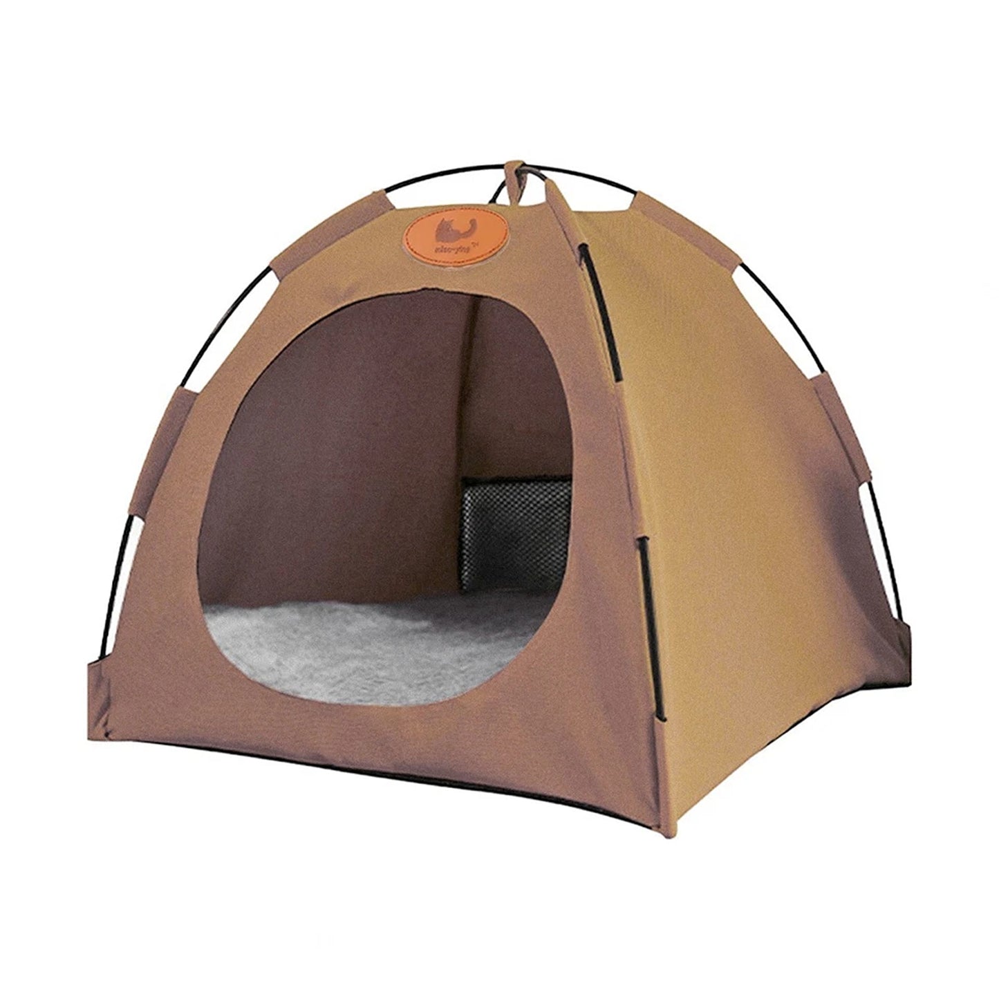 Coffee Folding Pet Tent House Warm Bed for Cats and Puppies
