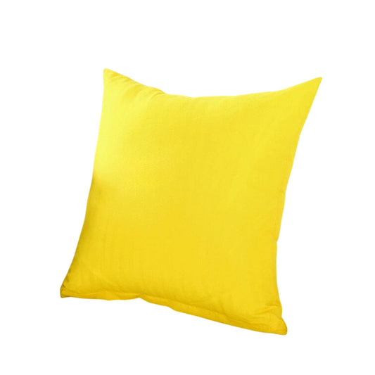 Yellow Minimalist Plain Cushion Cover Soft Decorative Pillow Case