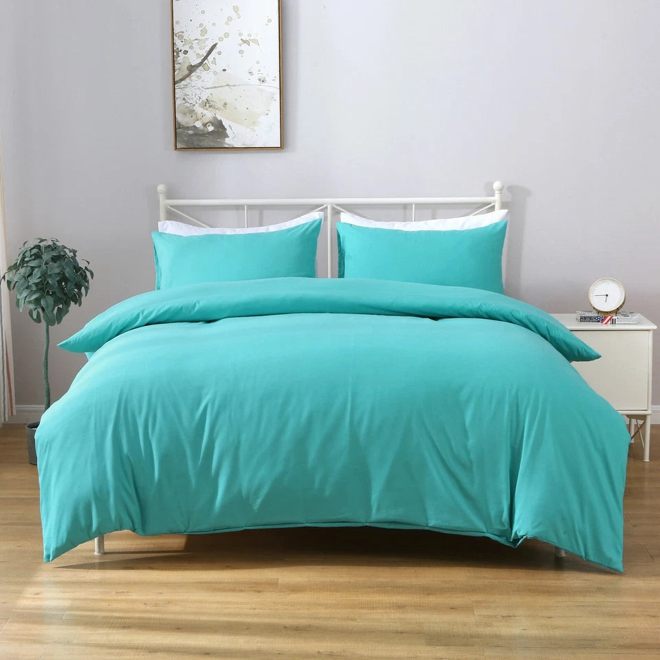 Hotel Quality Luxury Soft Quilt Cover Set - Teal