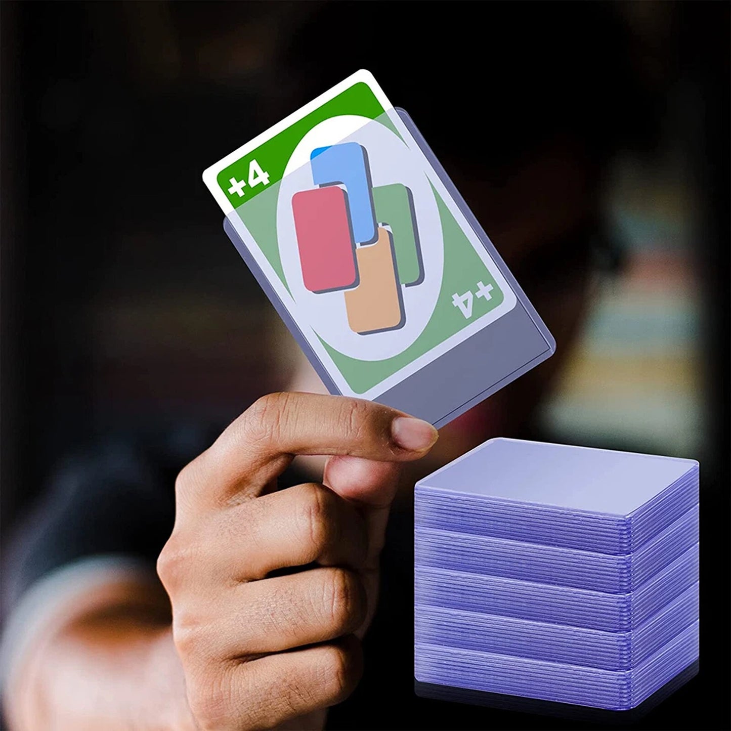 50 Pack Rigid Card Holders for Trading Cards