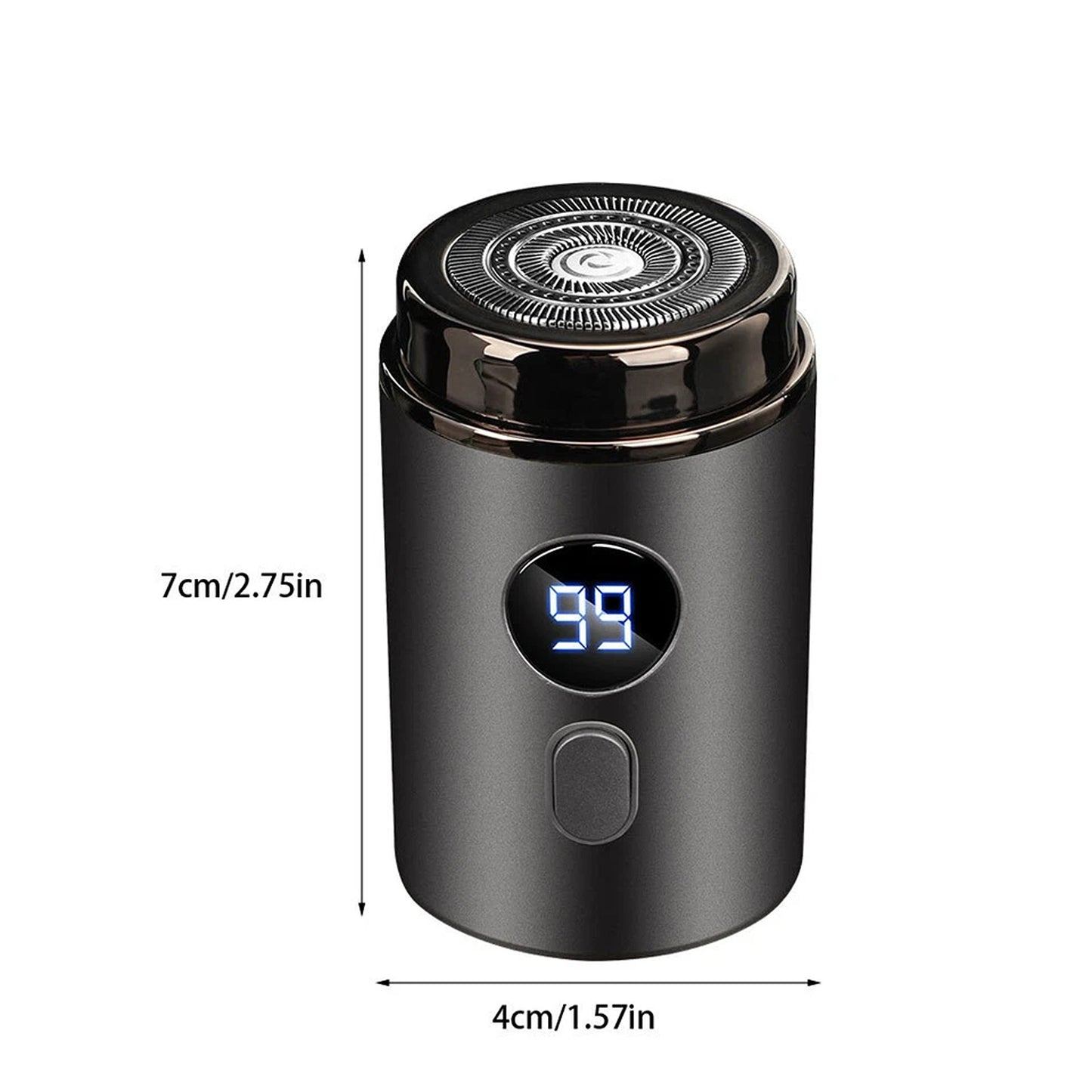 Green Mini Electric Razor for Men Pocket Size Rechargeable