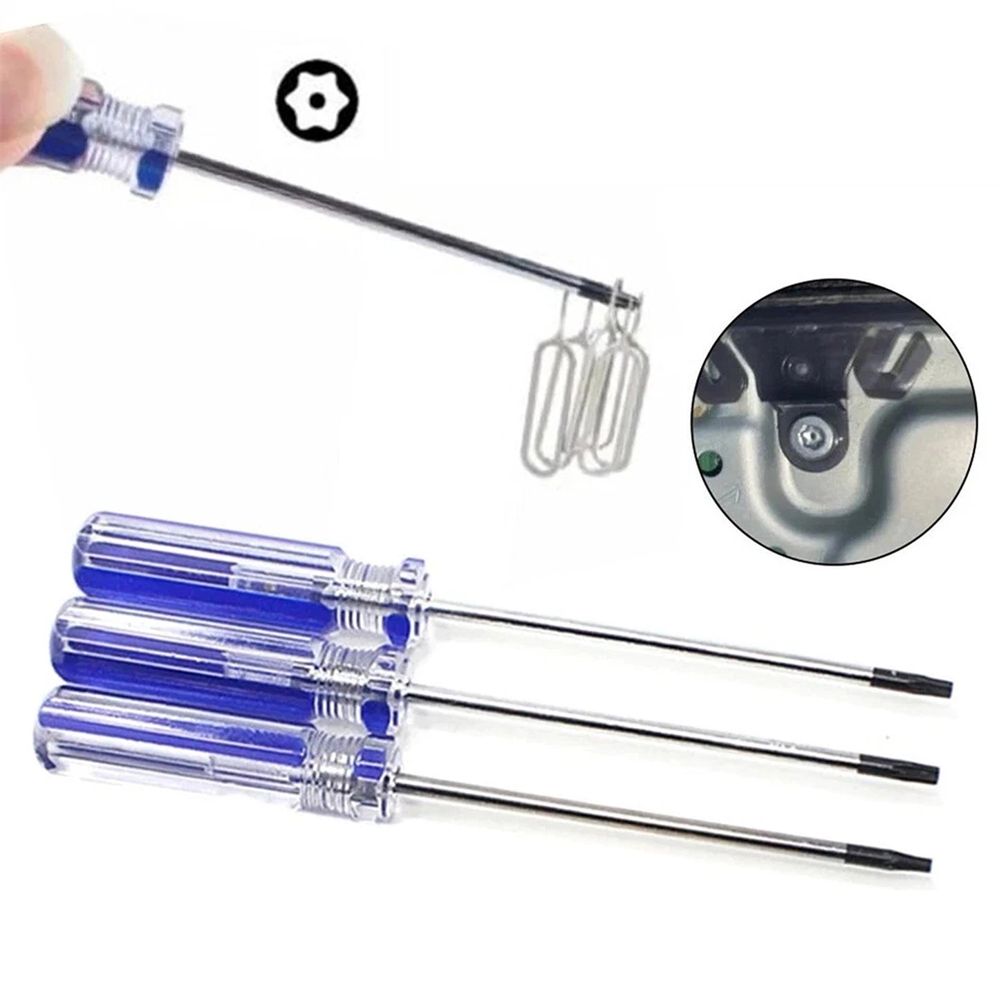 T8 T9 T10 Magnetized Torx Security Screwdriver For Xbox 360 PS3 Repair