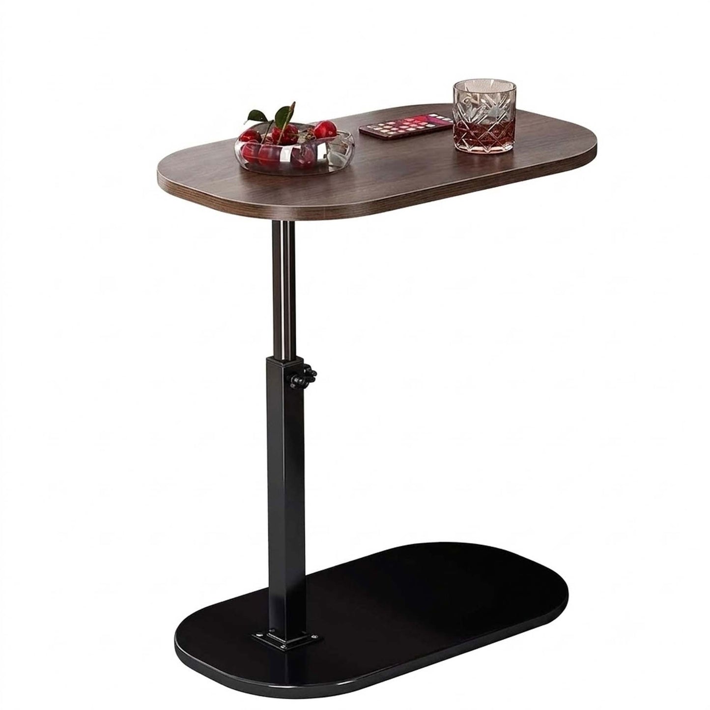 Height Adjustable Laptop Side Table Rotating Bedside Sofa Desk