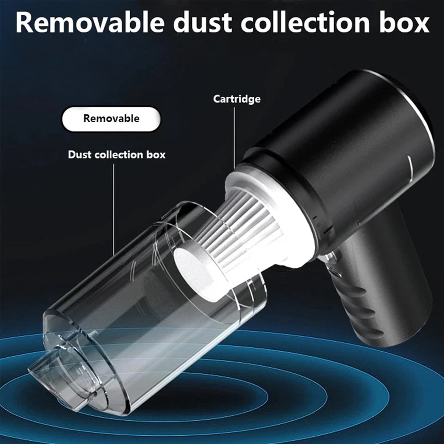 Cordless Vacuum and Air Duster for Car Interior Cleaning