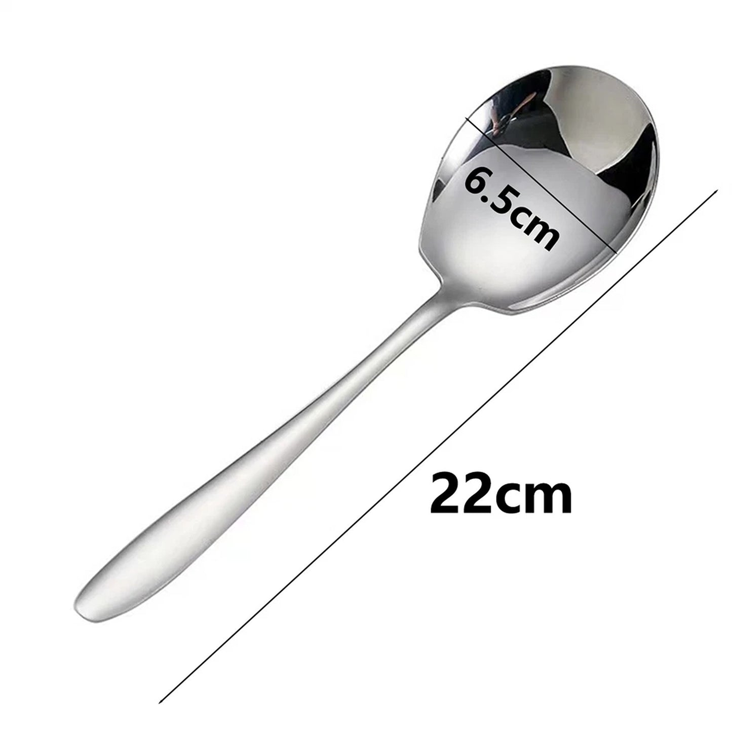 5 Pack Large Serving Spoons for Soup and Dining