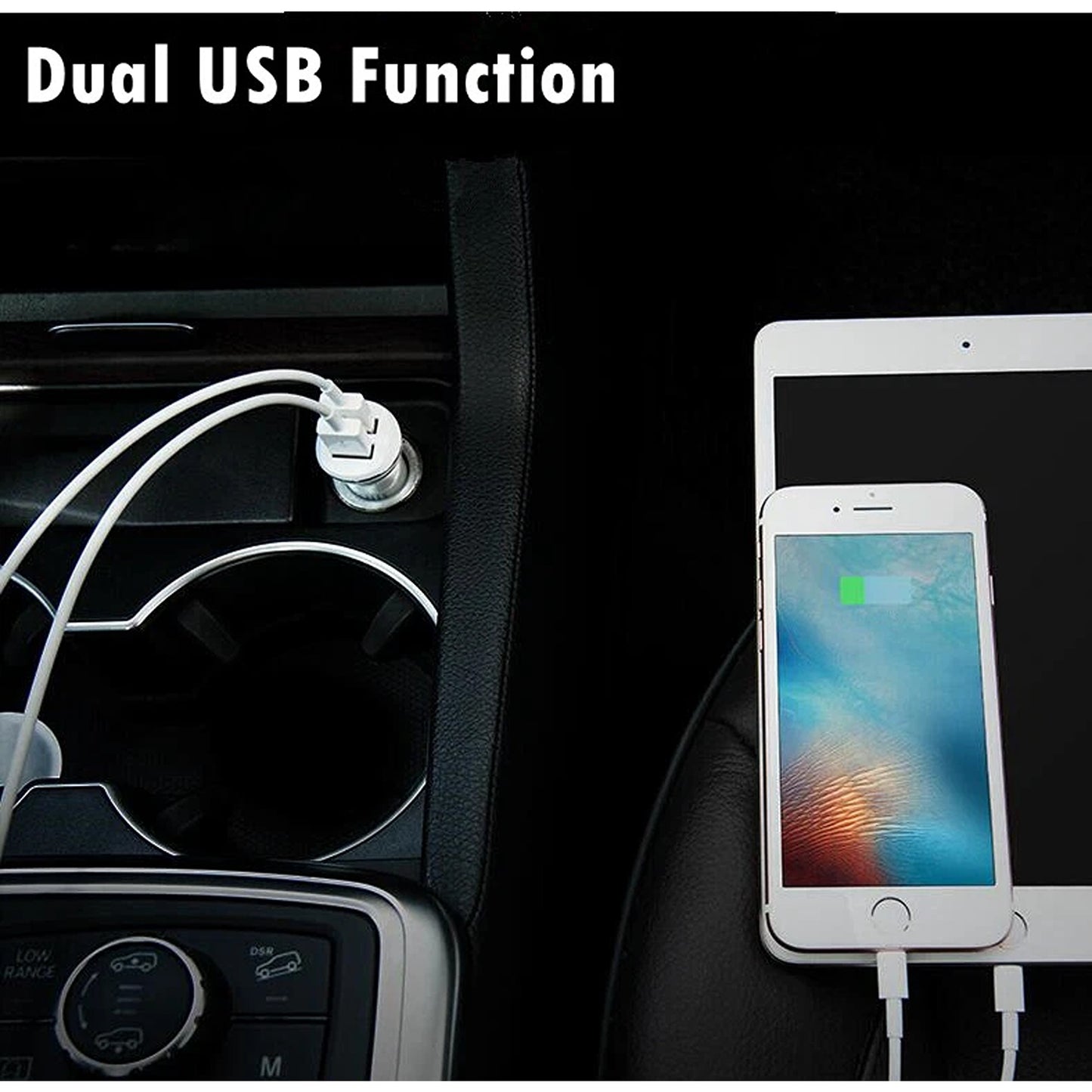 Fast 3.1A Dual USB Car Charger Adapter For Cigarette Lighter Port