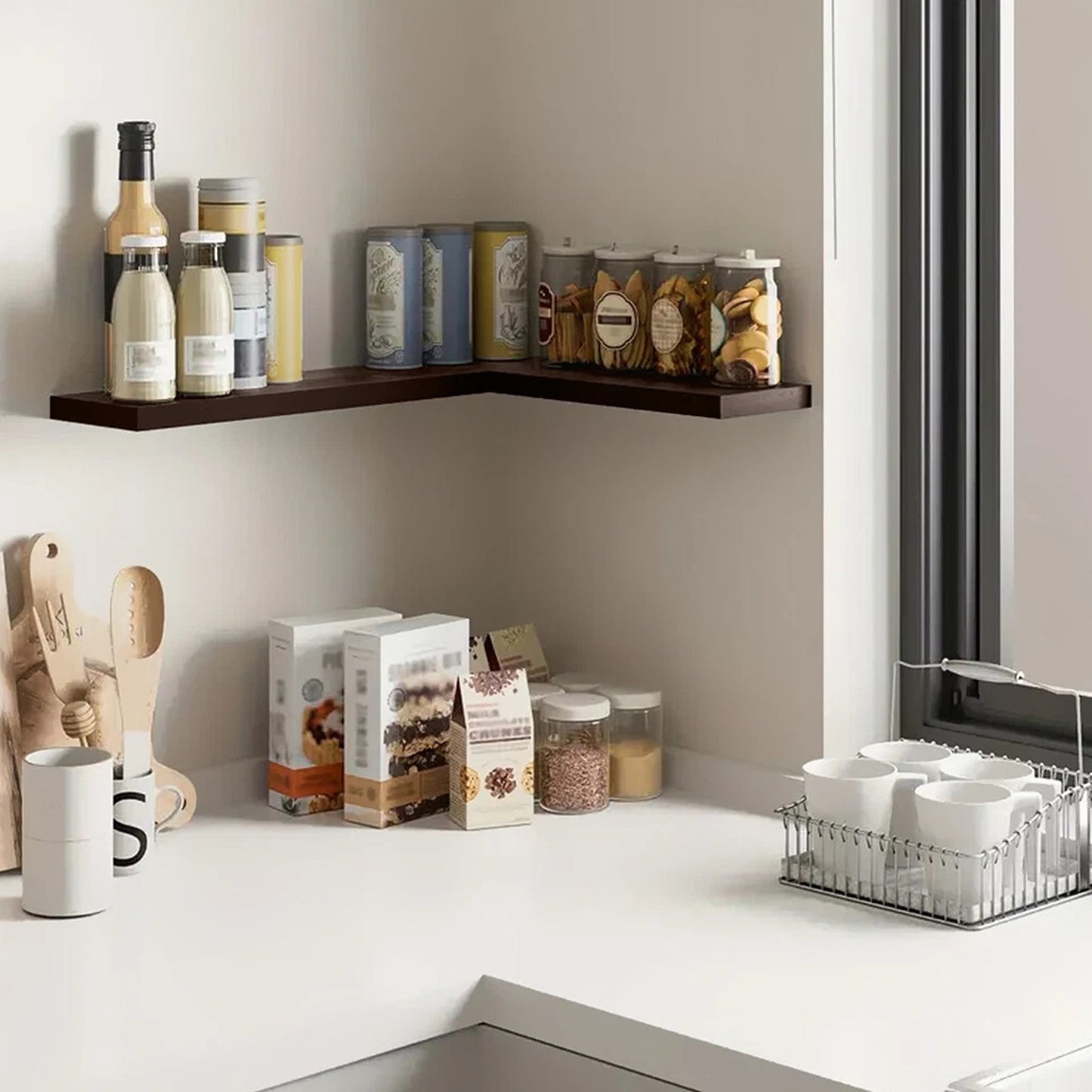 3 Piece Wall Mounted Storage Shelf Set