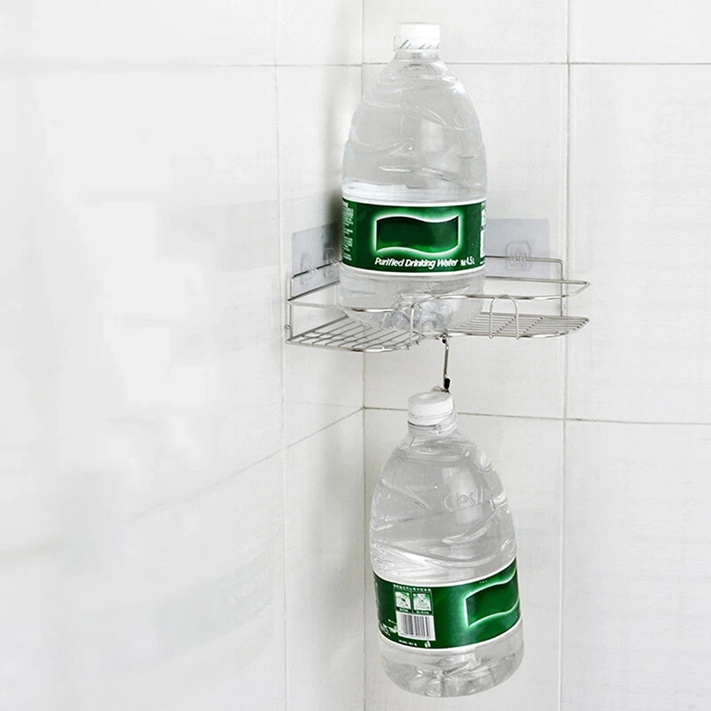 Stainless Steel Triangular Shower Caddy Shelf Bathroom Corner Storage Rack