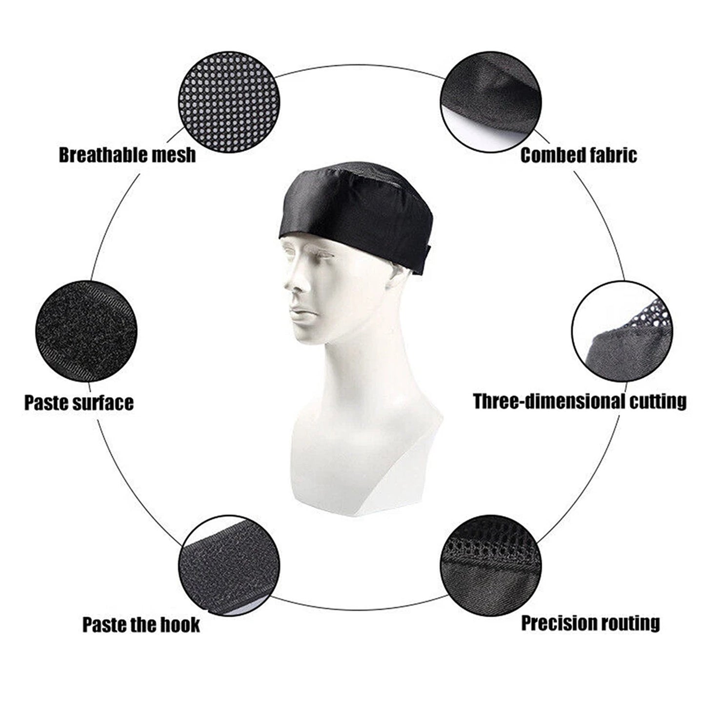Professional Kitchen Chef Hat Breathable Design