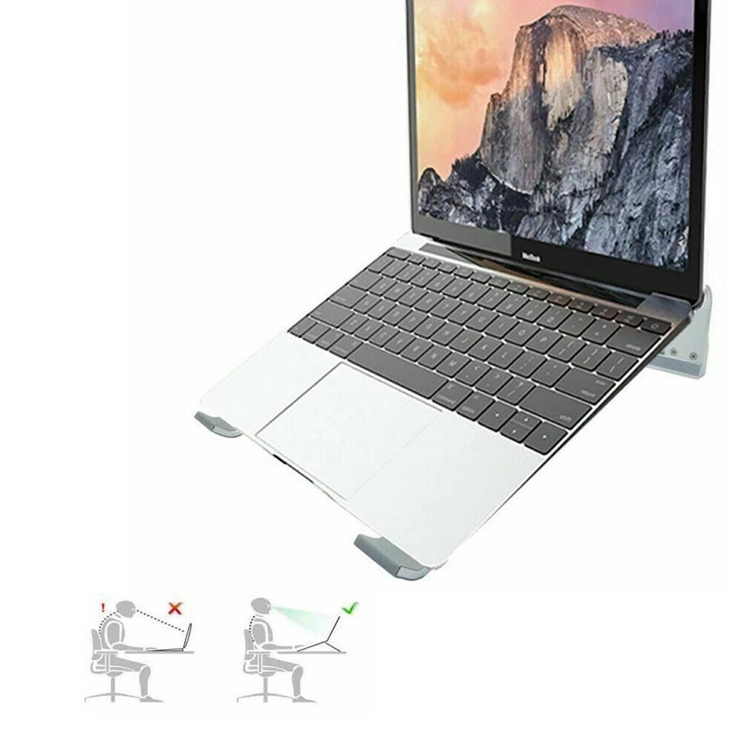 Portable Aluminum Laptop Stand for Notebook and Tablet