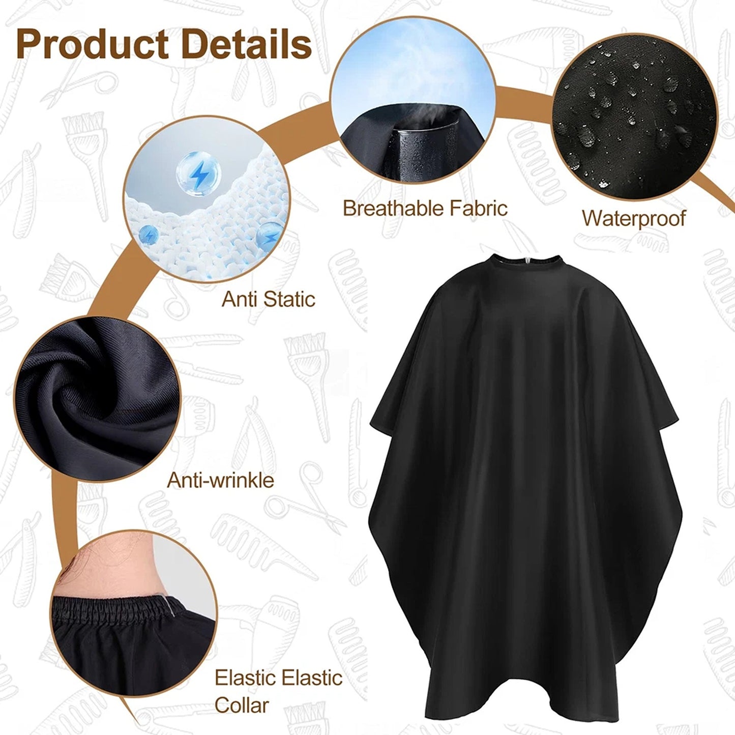 Hairdressing Cape for Salon and Home Use