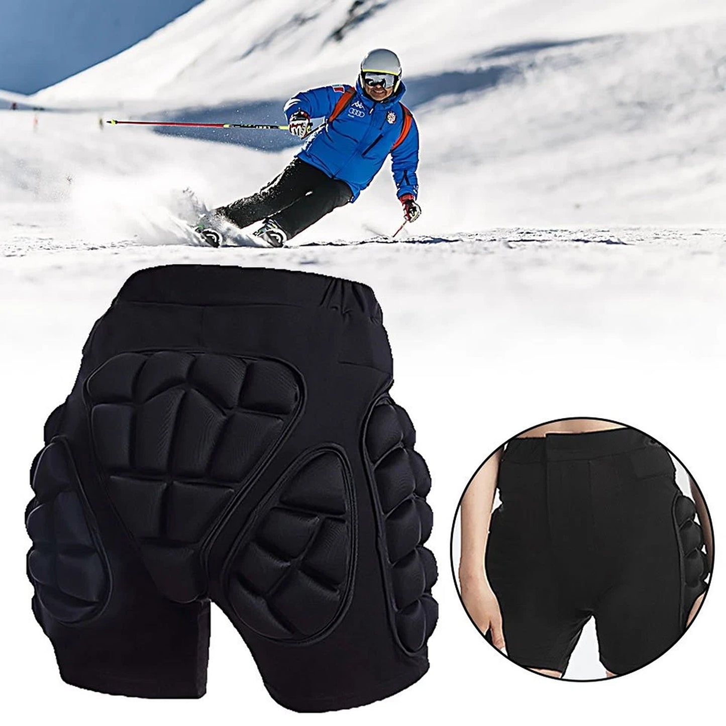 Padded Protective Shorts for Skiing Skateboarding and Snowboarding