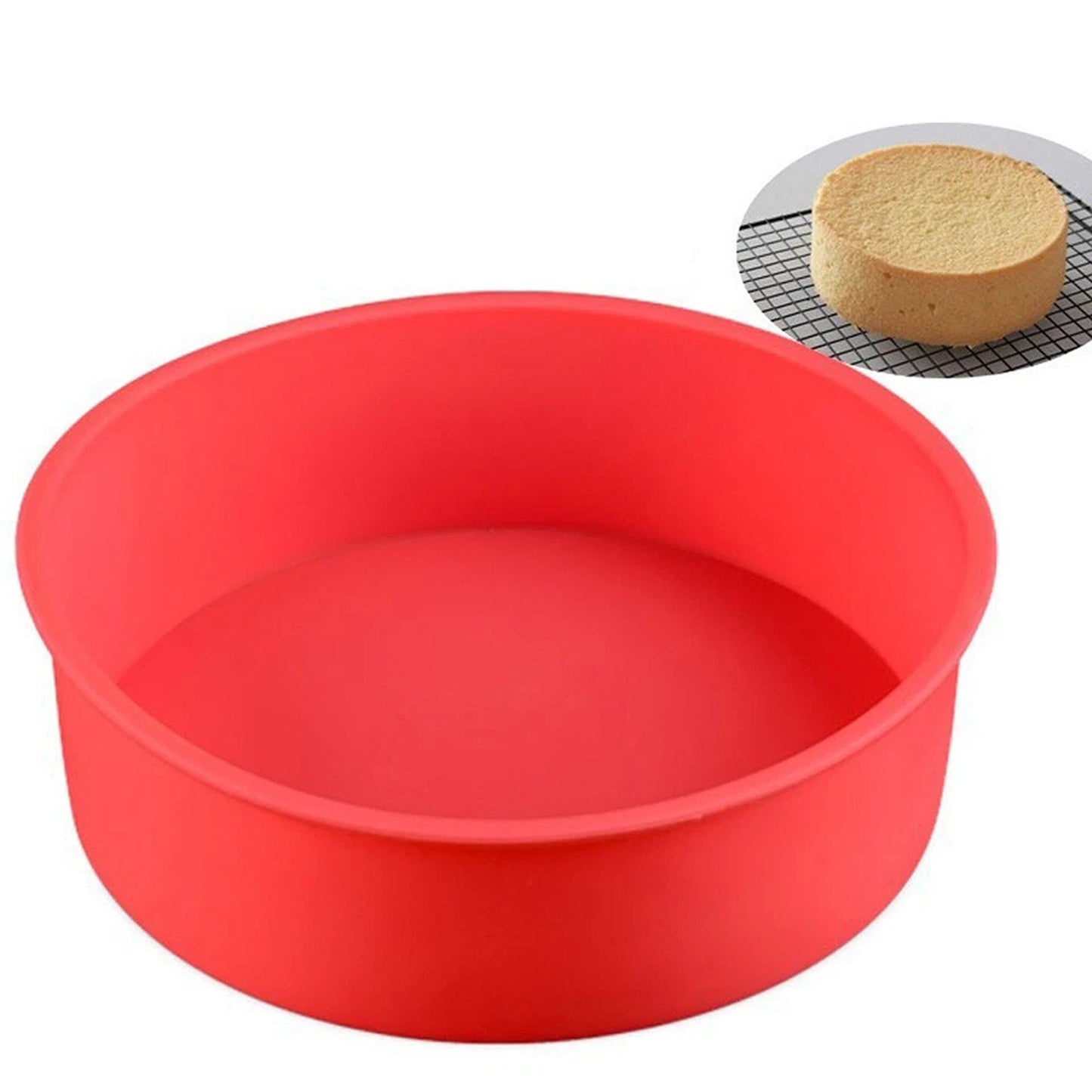 7 Inch Silicone Baking Mold for Cakes and Bread