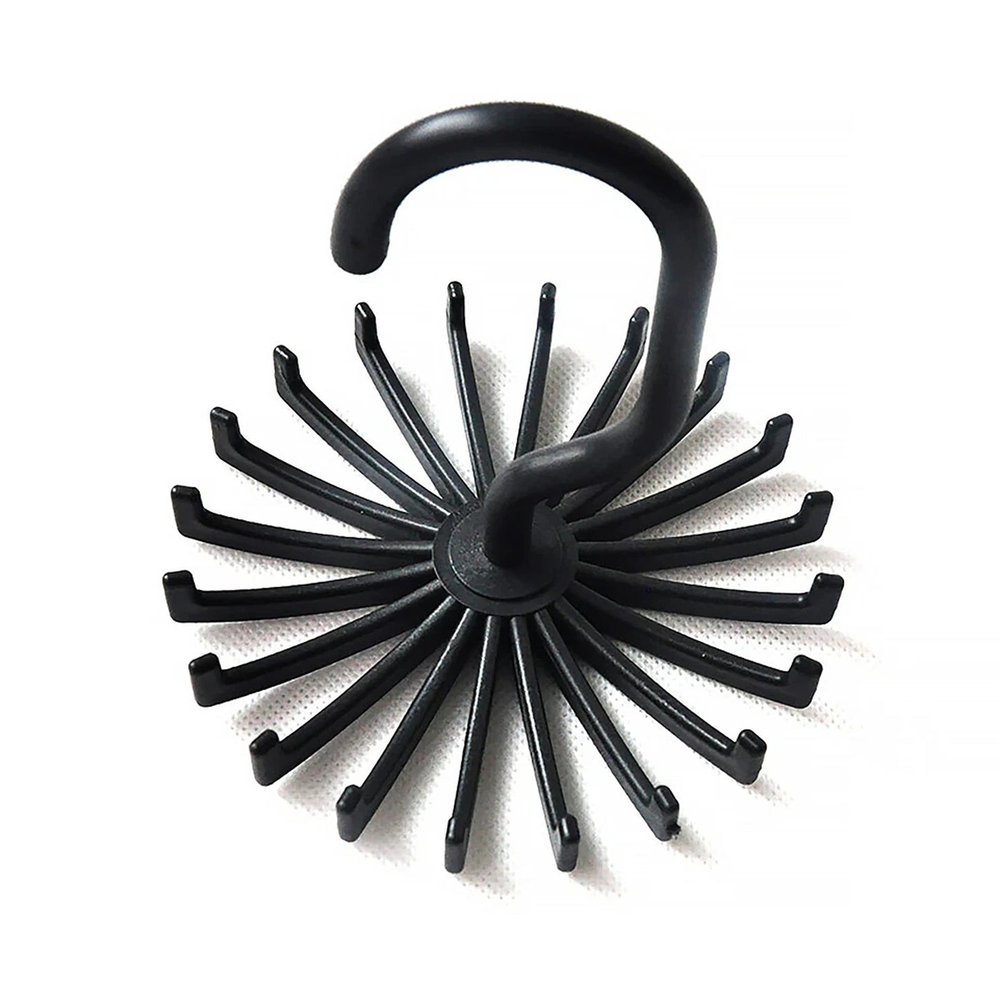 Clothes Scarf Rack Rotating Hanger Stand Storage - Black