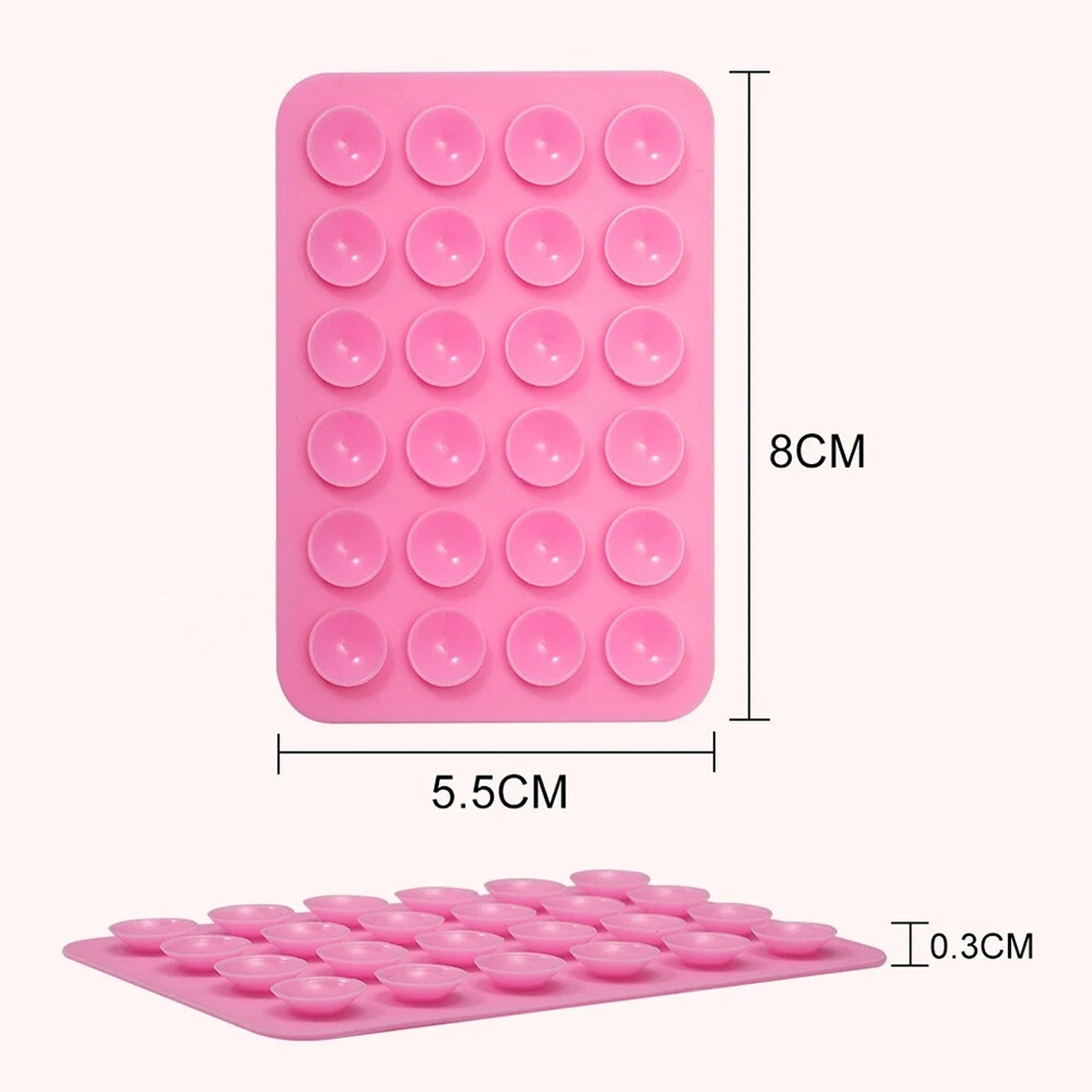 Silicone Back Sticker Pad Fixture Suction Cup Phone Holder