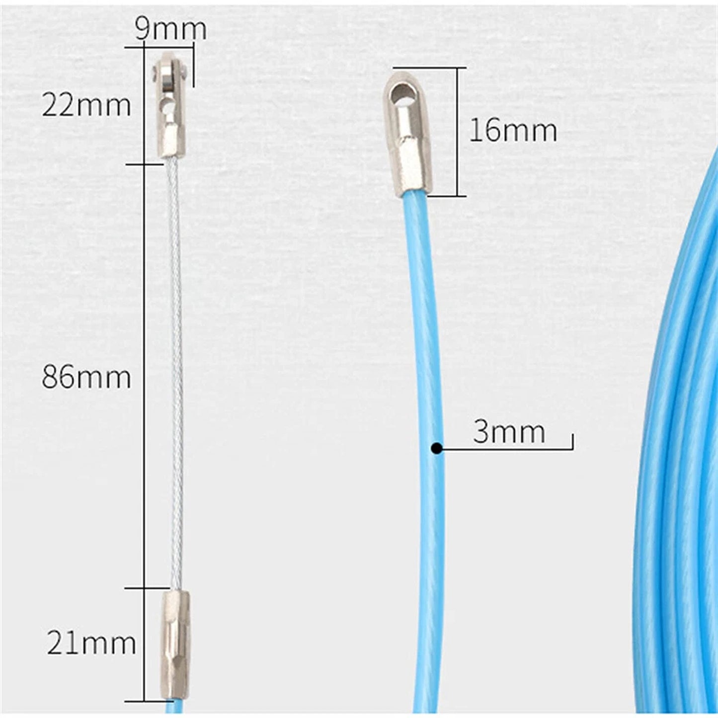 10m Conduit Snake Cable Rodder Fish Tape Wire Pulling Tool