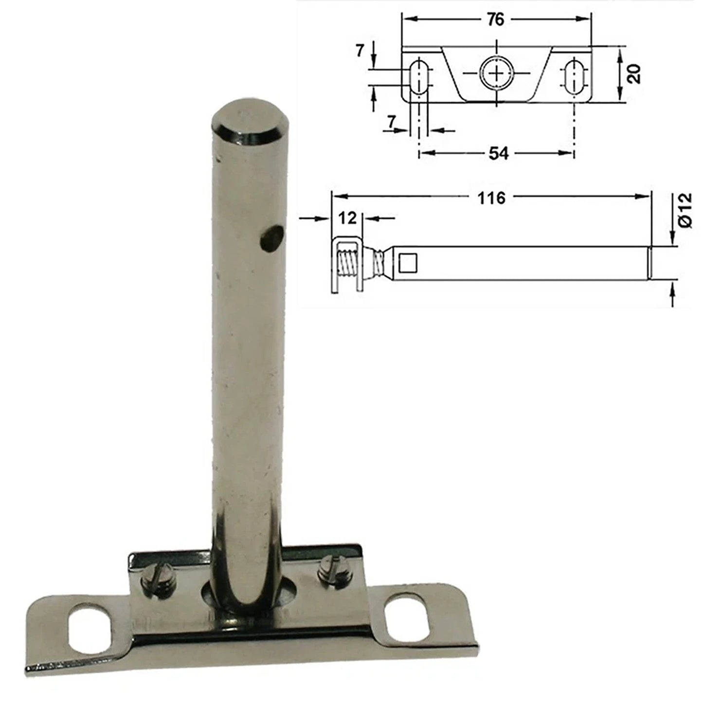 Concealed Steel Strong Hidden Floating Shelf Support Brackets Install Set - 8x
