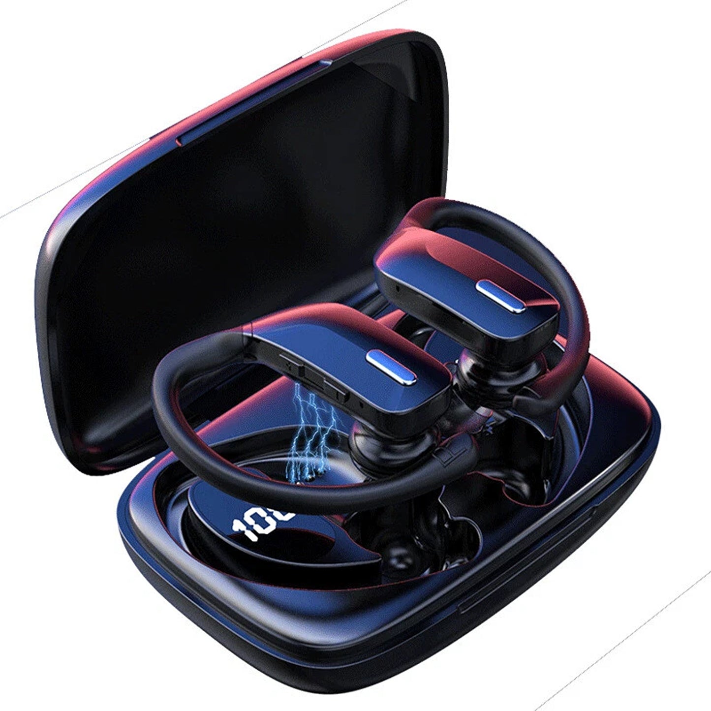 Sweatproof Bluetooth Wireless Sports Earbuds with Mic