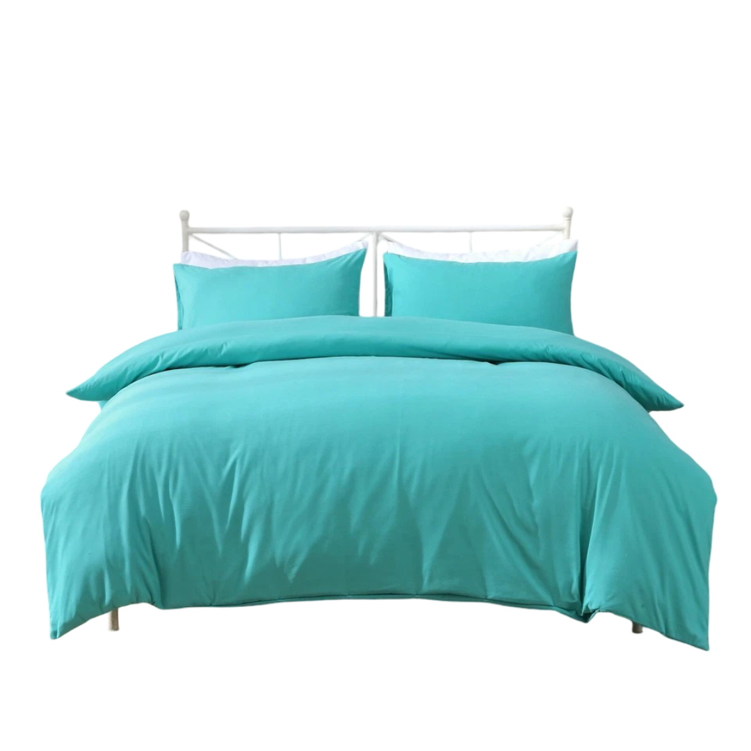 Hotel Quality Luxury Soft Quilt Cover Set - Teal
