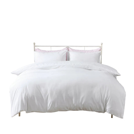 Hotel Quality Luxury Soft Quilt Cover Set - White