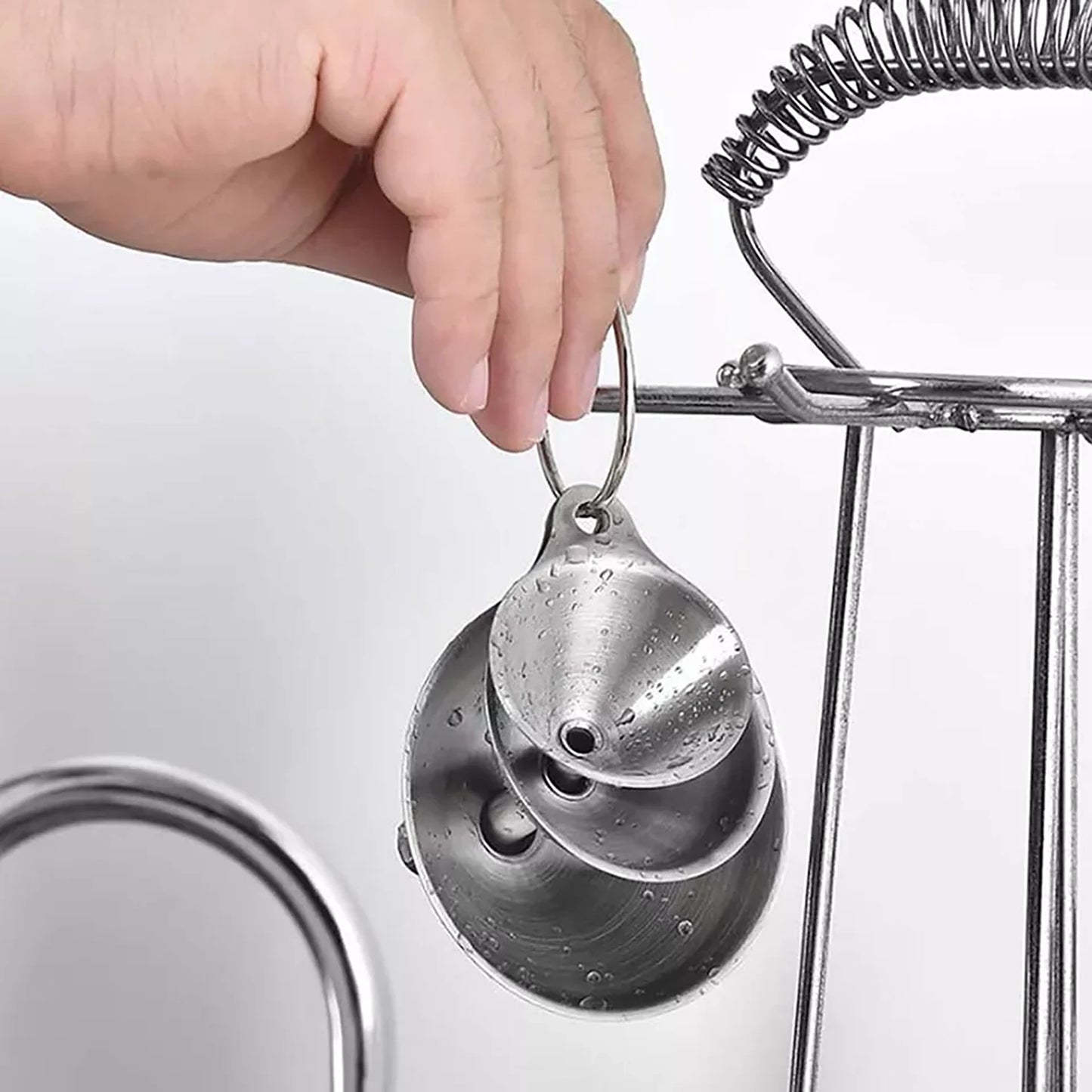 Stainless Steel Funnel Small Medium Large Variety Liquid Kitchen Tool - 3x