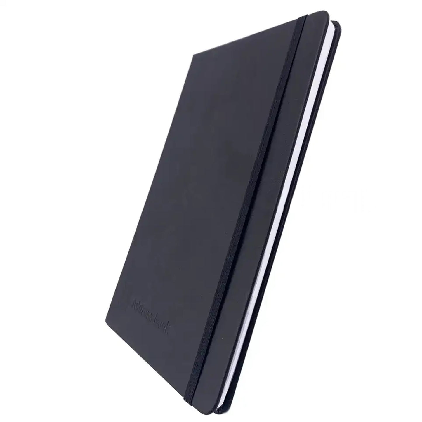 A5 Black Cover Address Book with Elastic A-Z Phone E-mail Office Telephone