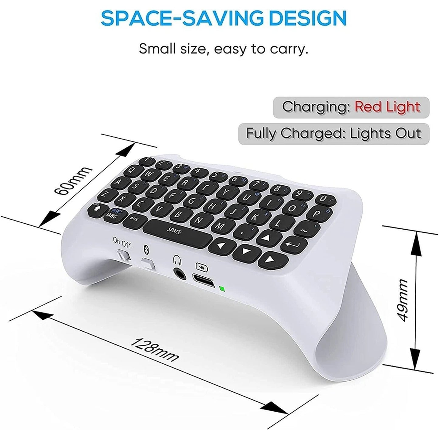 Bluetooth Chat Keyboard Compatible with PS5 Controller