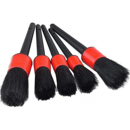Car Detailing Cleaning Brush Set Kit For Dashboard Crevice Engine Wheel Air - 5x