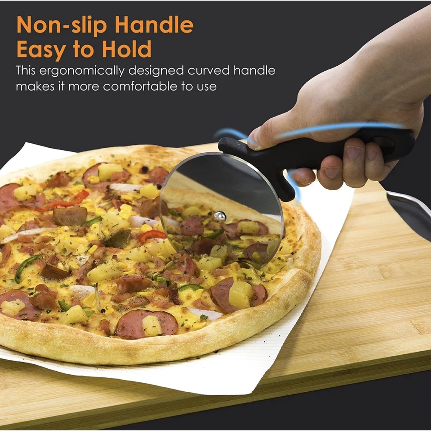 Pizza Wheel Cutter Stainless Steel Kitchen Tool