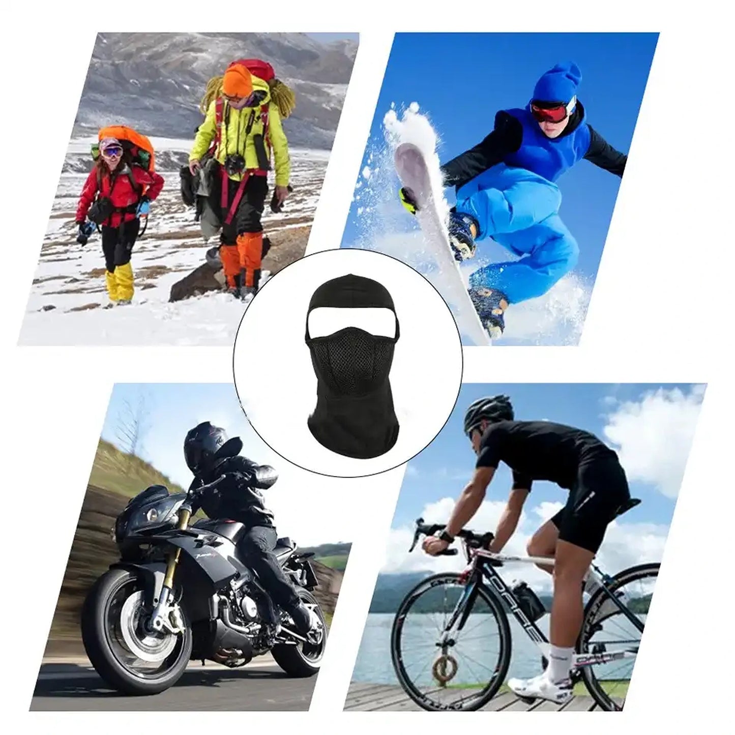 Ski Motorcycle Cycling Balaclava Full Face Mask Scarf Windproof Winter