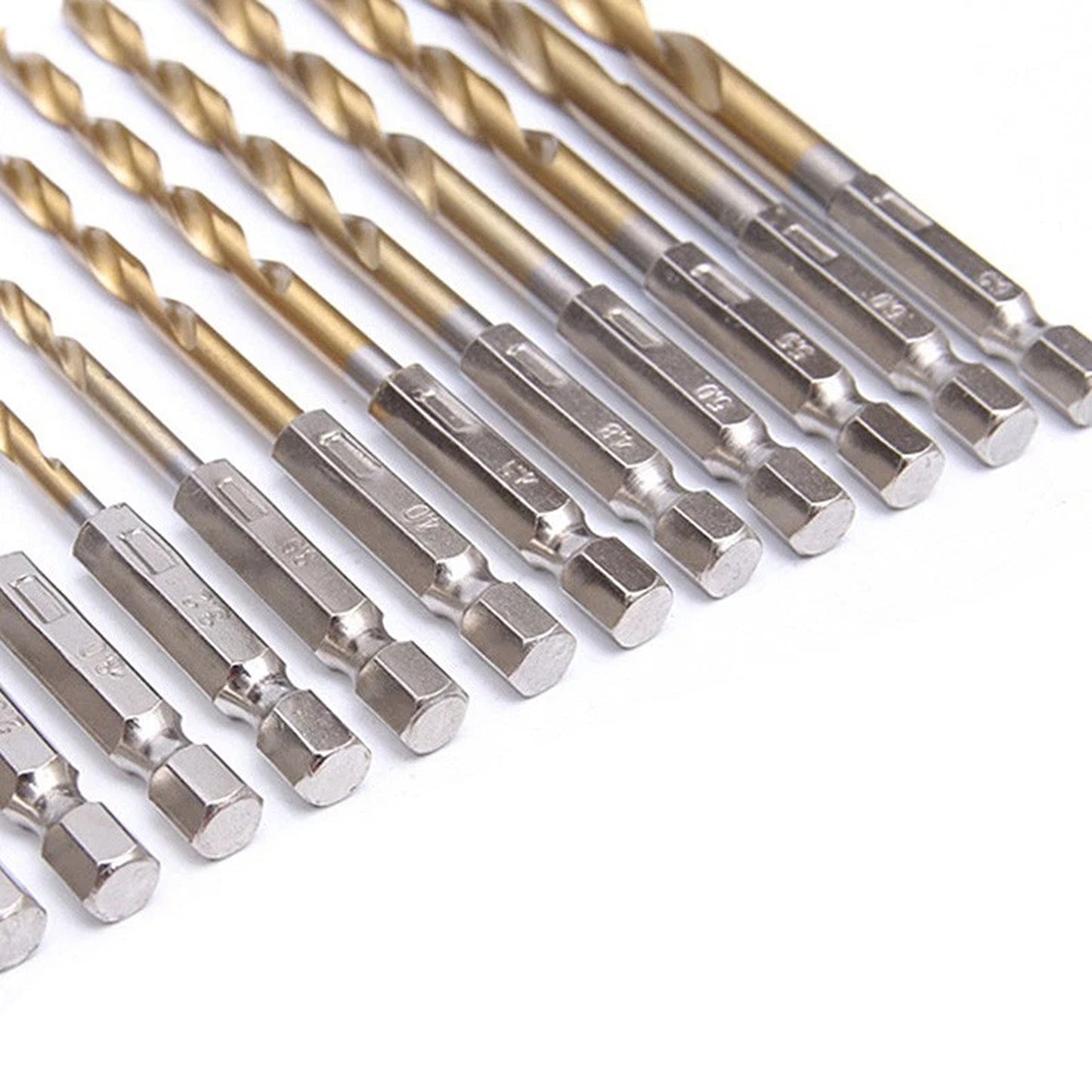 13 Piece Quick Change Drill Bit Set with Hex Shank
