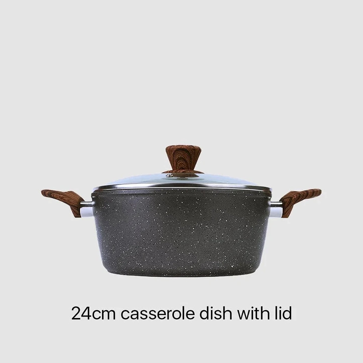 8x Non-stick Frying Pan Cookware Set Frypan Casserole Saucepan Pot Cooking