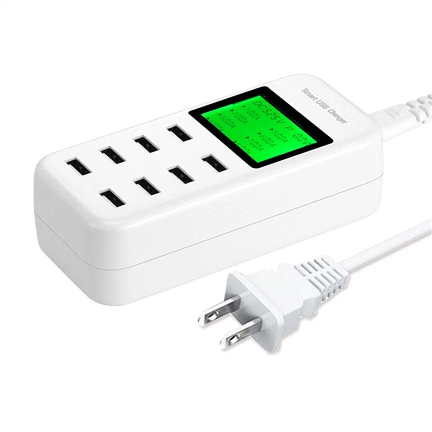 8 Port USB Charging Hub Station Multi Device Charger Dock