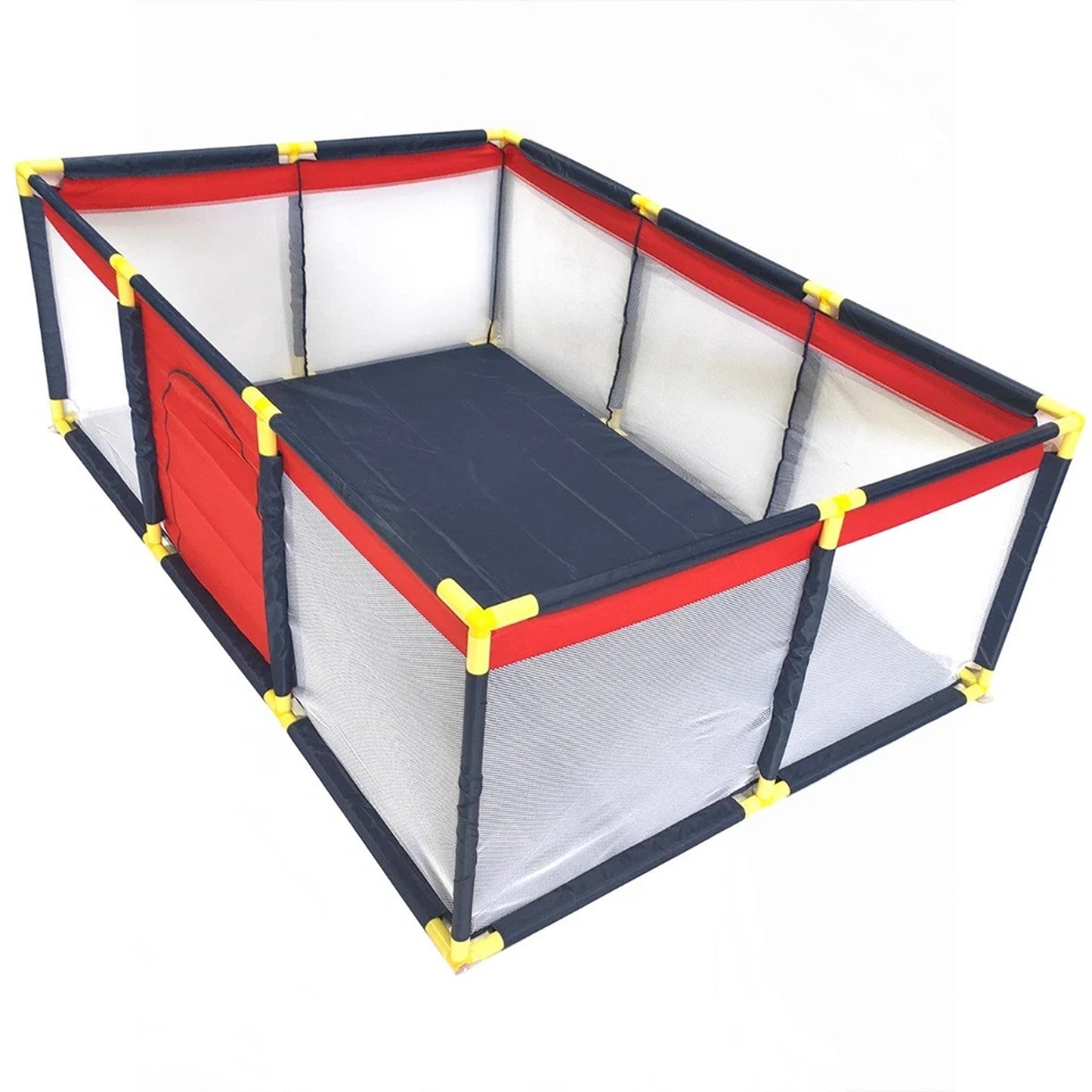 Foldable Baby Playpen Fabric Safety Gate Toddler Play Yard Size L