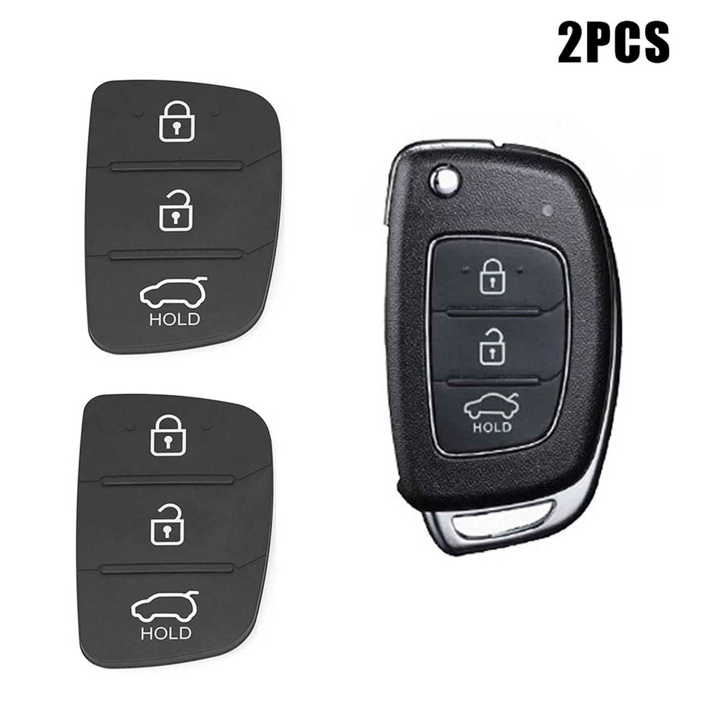 Hyundai i30 i20 Elantra Flip Key Rubber Button Replacement