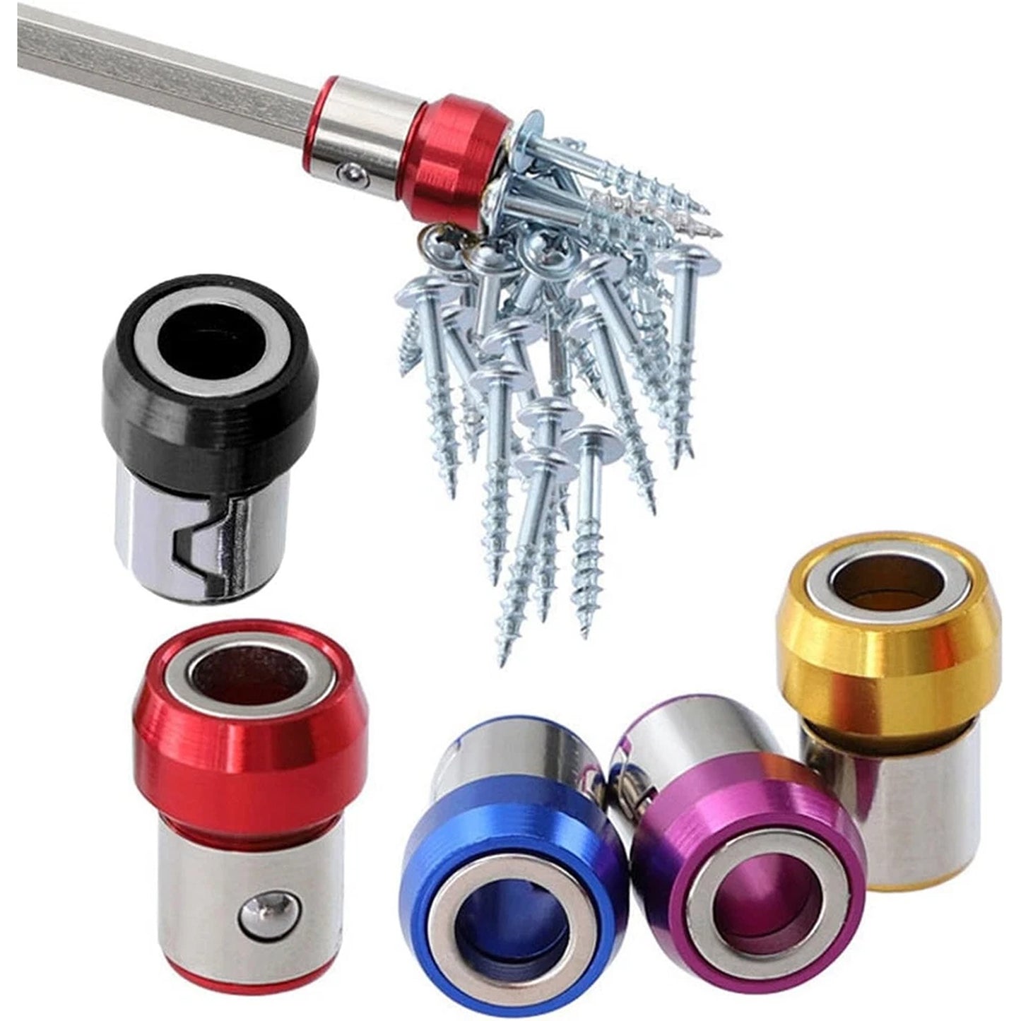10 Piece Screwdriver Bit Magnetizer Ring Set