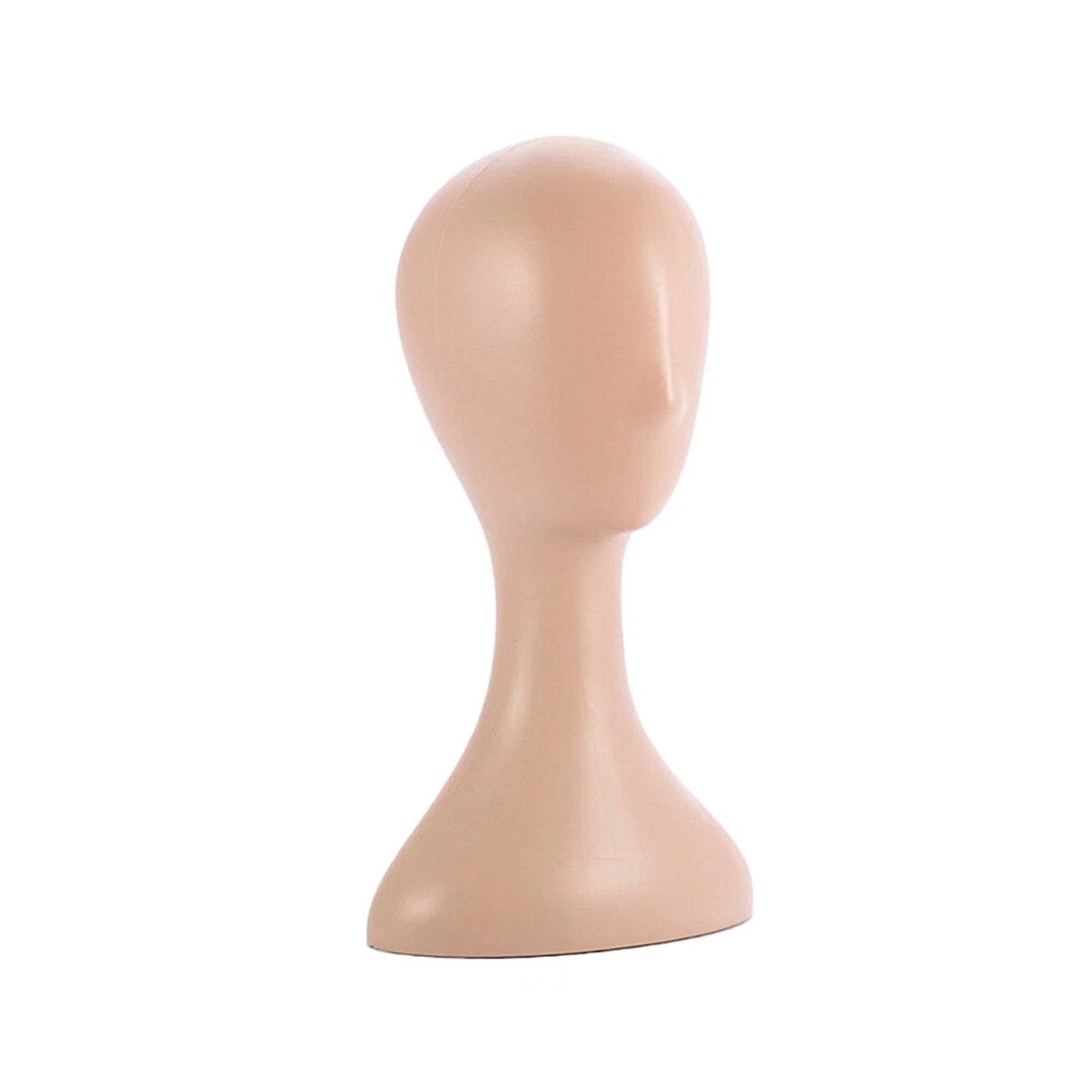 Natural Plastic Female Mannequin Head for Wig Hat and Scarf Display