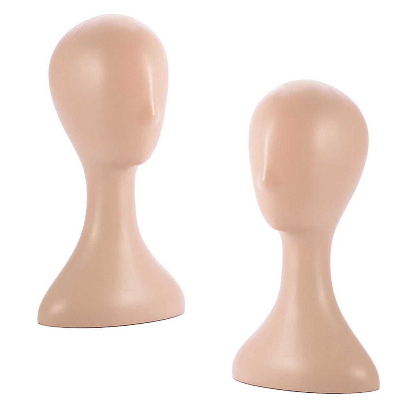 Natural Plastic Female Mannequin Head for Wig Hat and Scarf Display