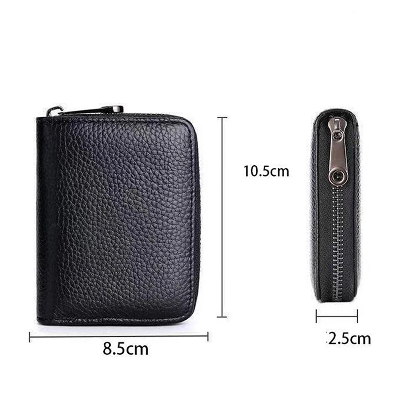 RFID Blocking Leather Card Holder Wallet with 22 Slots