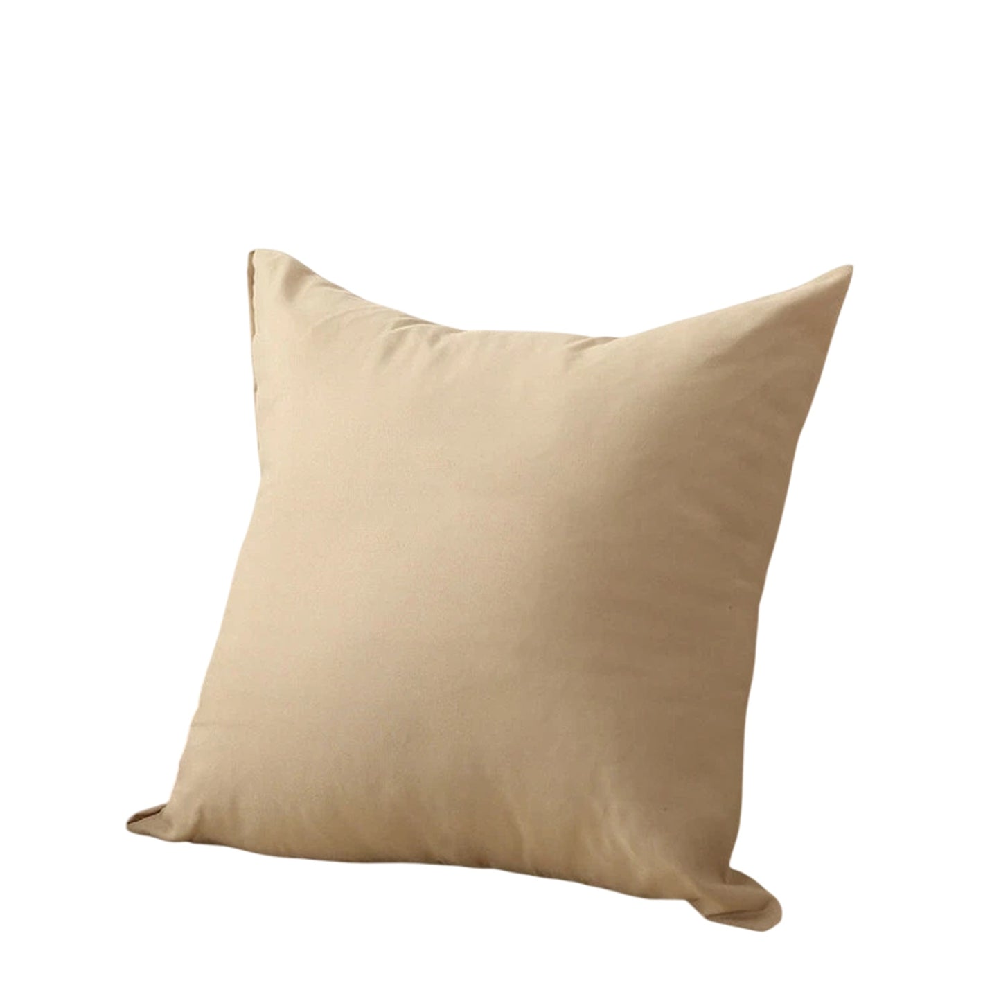 Beige Minimalist Plain Cushion Cover Soft Decorative Pillow Case