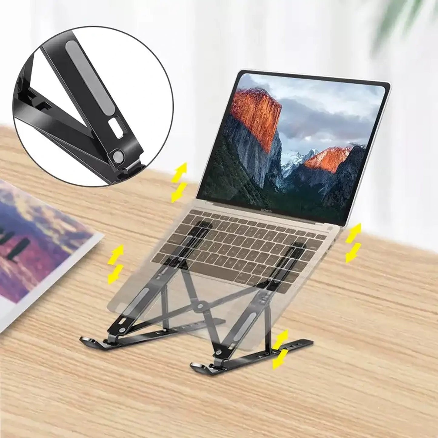 Portable Adjustable Laptop Stand Desktop Tray