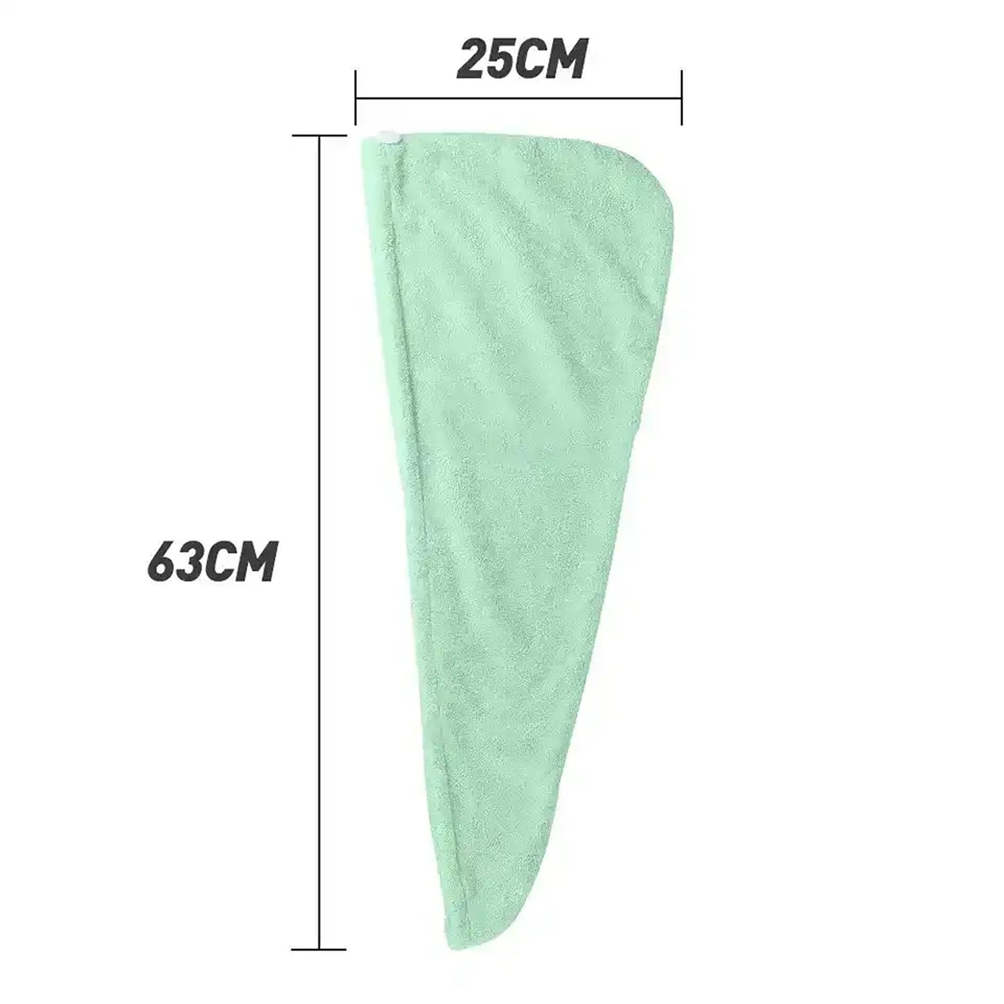 Hair Towel Magic Instant Dry Hair Towel Rapid Fast Drying Absorbent Hat Cap