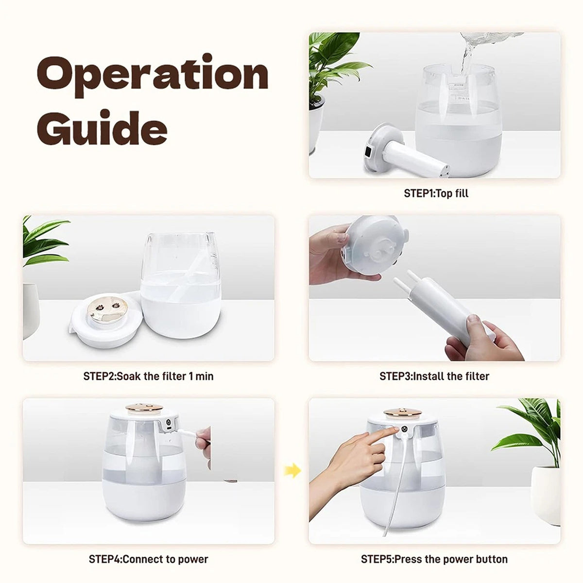 2L Ultrasonic USB LED Aroma Humidifier Essential Oil Mist Diffuser
